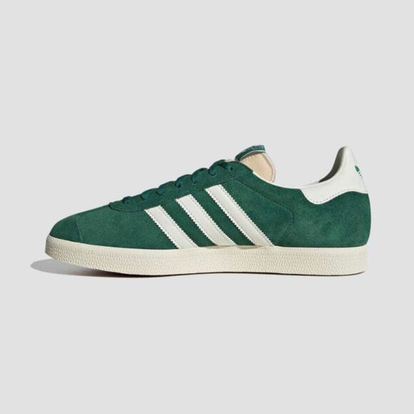 adidas Originals GAZELLE Dark Green Off White Cream White - Picture 2 of 8
